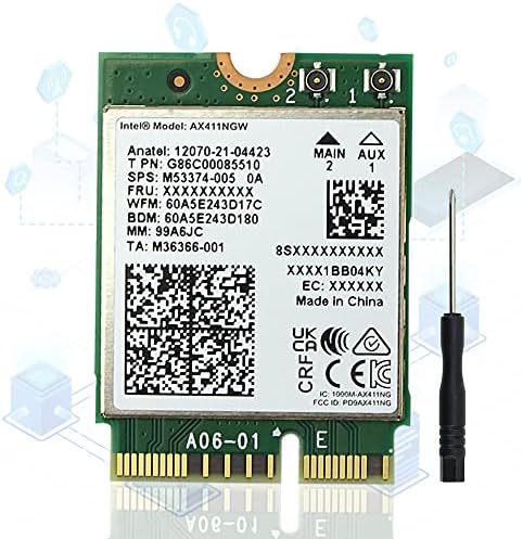 Lian Mo עבור Lntel Ax411 WiFi 6e Cnvi Tri-band 2.4 | 5 | & 6GHT DCT אלחוטי כרטיס CRF AX411NGW 802.11AX